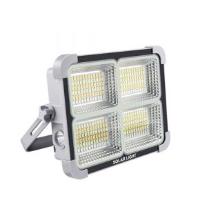 Projecteur LED Rechargeable 150W,Fosingut Portable Lampe Chantier avec Panneau Solaire Batterie Rechargeable/6 Modes/Aimant/11000mAh Power Bank/&Eacute;tanche Lampe de Travail Pour Camping,P&ecirc;che,Urgence (Teyinuo Lighting, neuf)