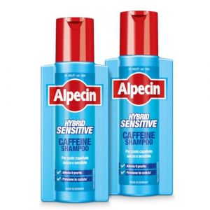 Alpecin Hybrid Caféine Shampooing, 2 x 250 ml - Pour le cuir chevelu sec ou avec démangeaisons (OTC-Commerce, neuf)