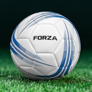 FORZA Ballon d’Entraînement de Football [Taille 1-5] | Équipement Durable pour Joueurs Junior et Senior | Plusieurs Couleurs et Tailles de Pack (Taille 2 (Midi) - Pack de 3, Blanc/Bleu) (Net World France, neuf)