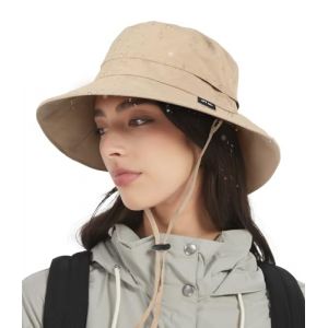 Creekstone Femme Bob Chapeau de Pluie imperm&eacute;able, Chapeau Souple de Soleil Anti-UV UPF50+, d'&eacute;t&eacute; Pliable pour Homme Randonn&eacute;e, Voyage (FR/ES, Alpha/lettres, Taille unique, Kaki) (Creekstone EU, neuf)