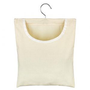 Vicloon Sac à Pinces à Linge, Panier de Rangement pour Pinces à Linge avec Crochet pivotant à 360°, Grande Capacité Pince à Linge Organisateur pour Pinces à Linge, Petits Objets (Couleur Unie) (HANSBUY, neuf)