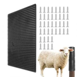 Poteau &agrave; gratter pour ch&egrave;vre, grattoir de vache | Poteau de grattage | Massage des moutons Pinceau de nettoyage Planche &agrave; pilier (uk-daming, neuf)