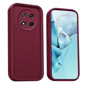 WBWONE Coque pour Huawei Honor Magic 7 Lite / Magic7 Lite - &Eacute;tui en Silicone Premium avec Design &Eacute;l&eacute;gant et Housse Antichoc - Rouge (Welldan, neuf)