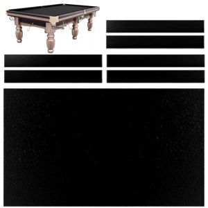 FUYAO Kit de remplacement en feutre pour table de billard - 2,1 m/2,4 m/2,7 m/3,4 m - Couverture durable pour table de billard avec 6 toiles de fond pour une vari&eacute;t&eacute; de jeux et de snooker (USA AO, neuf)