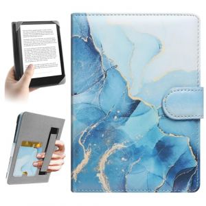 HoYiXi Universel &Eacute;tui pour 6.8'',7" E-Book Reader Compatibilit&eacute; Pocketbook/Tolino/Sony/Kindle Paperwhite/Kobo Clara HD/Kobo Clara 2E,6-7 Pouce eReader Cover Case, Dali Bleu (Somei, neuf)