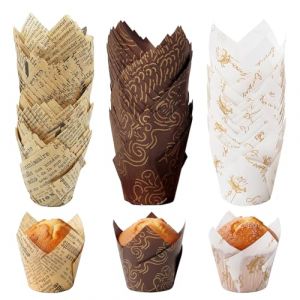 Hibisaws Tulip Lot de 150 moules &agrave; muffins en papier pour cupcake,caissette muffins papier,caissette cupcakes - Pour f&ecirc;te, mariage, f&ecirc;te d'anniversaire (150) (OmniTrove Market, neuf)