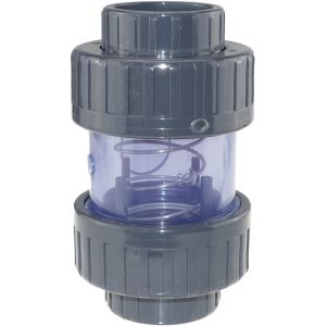 Generisch Clapet anti-retour Plimat en PVC transparent 50 mm (MaReBa24 GmbH, neuf)