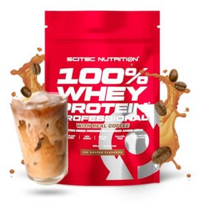 Scitec Nutrition 100% Whey Protein Professional - Amélioré avec des acides aminés supplémentaires et des enzymes digestives - Sans gluten - Sans huile de palme, 500 g, Ice Coffee (BioTechUSA Official FR, neuf)