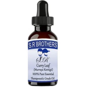 S.R. Brothers Huile essentielle de curry (Murraya Koenigii) 100 % pure qualité thérapeutique (15 ml) (S.R.BROTHERS, neuf)