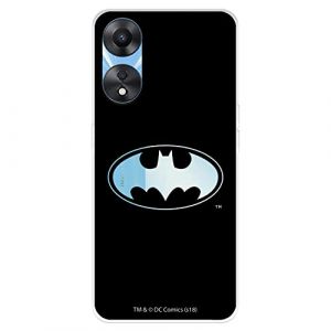 Housse pour OPPO A78 5G Officiel DC Comics Batman Logo Transparent pour prot&eacute;ger votre t&eacute;l&eacute;phone portable Coque OPPO en silicone transparent souple avec licence officielle (La Casa de Las Carcasas, neuf)