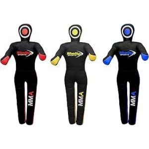 Shelly Mannequin MMA Judo Grappling Sac de Frappe Brésilien BJJ JIU Jitsu Position Debout Mannequin de lutte Arts Martiaux Boxe Karaté Mannequin d'entraînement – Toile – Non rempli (Shelly Sports Ltd, neuf)