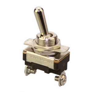 ASW-23-101A SPST Interrupteur &agrave; bascule 2 broches On/Off DC 12 V 24 V AC 10 A 250 V 15 A 125 V Interrupteur m&eacute;tallique pour voiture, bateau, etc (MixWare MegaShop, neuf)