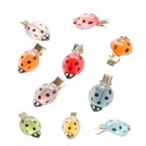 ETUCYNG Jolies pinces &agrave; cheveux | Pince &agrave; cheveux amusante en forme de coccinelle &ndash; Pinces &agrave; cheveux d&eacute;coratives lumineuses pour adolescents, enfants, femmes, v&ecirc;tements, sac &agrave; dos, d&eacute;coration d'&eacute;cole (crossid, neuf)