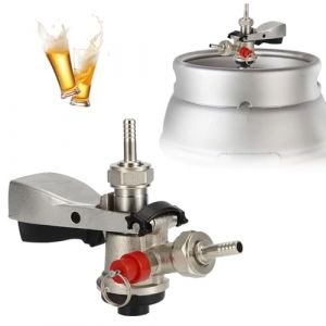 Keg Coupler G5/8 S Distributeur de Robinet de Bi&egrave;re en Acier Inoxydable avec Soupape de Surpression de S&eacute;curit&eacute;, Bi&egrave;re Pression Kegerator pour Syst&egrave;me de Brassage Domestique (Tomoerd, neuf)