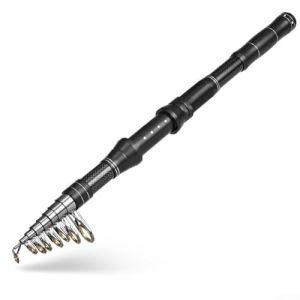 HEBEOT Canne &agrave; p&ecirc;che t&eacute;lescopique en carbone pour p&ecirc;che en mer - 240 cm (Grtshopper, neuf)