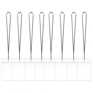 JUGUTA Lot de 8 Porte-Badges Professionnels avec Lani&egrave;res R&eacute;glables, &Eacute;tuis Transparents et &Eacute;tanches pour Badges d'Identification, Compatibles Cartes de Cr&eacute;dit et Acc&egrave;s Entreprise (ROXYROX FASHION, neuf)