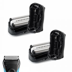 Lot de 2 t&ecirc;tes de rechange 32B Series 3 compatibles avec Braun S3 3040S - T&ecirc;te de rasoir de rechange pour Braun S3 3040s 3080s-4 370cc 3070cc 3000s 3010, 3090cc (Merrow, neuf)