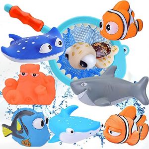 Le Monde de Nemo Toys &ndash; 9 pi&egrave;ces Le Monde de Dory Nemo Jouets de bain pour b&eacute;b&eacute; Jouet de bain flottant pour b&eacute;b&eacute; et enfant (AnnoToys, neuf)