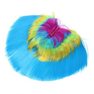 Healvian Perruques Amusantes En Cheveux De Coq Perruques De Déguisement Punk Perruque De Mascarade Accessoires De Déguisement Hippie Synthétiques Colorés Avec Perruque Perruque (Pxinyao, neuf)