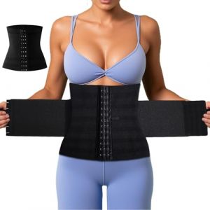 UZSUZZ Ceinture de Sudation Femme, Gaine Sport Ventre Plat, Ceinture Abdominale Amincissante, Abdominale Gaine Amincissante, Maintien du Dos, Ceinture Sauna Amincissante Néoprène (Noir, L) (CHINGUEZ COMPRA S.L., neuf)