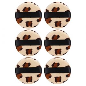 FRCOLOR Lot De 6 Houppettes Rondes Pour Fard À Joues Crème Pour Le Visage Maquillage (White Beach, neuf)