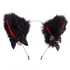 Beavorty 1 Pc bandeau d'oreille de chat de cloche bandes de cheveux d'oreille bandeau chat adulte Déguisement de cosplay les de en peluche cheveux cosplay (T Innovation·HX, neuf)