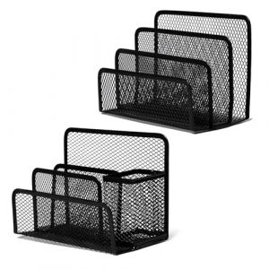 Rebanky 2 Pi&egrave;ces Trieur de Courrier Metal, Porte-Courriers 3 Compartiments Vertical Porte Lettres Bureau Organisateur de Courrier pour Enveloppes, Journaux, &Eacute;cole et Bureau (Lanying, neuf)