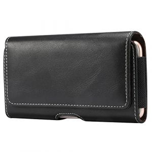 Baiyian Ceinture Holster Étui Cuir Boucle Coque pour Nokia 2.4, Samsung Galaxy A72, Xiaomi Mi 11 Pro (Baiyian, neuf)