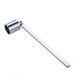 Ninoclar Éteignoir à bougie en acier inoxydable avec long manche pour la plupart des bougies - Noir (argenté) (HUANGOUZU, neuf)