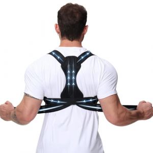 NovoBrace Correcteur De Posture Pour Homme et Femme, Redresseur De Dos, Posture Correcteur Dos R&eacute;glable, Ceinture Dorsale Homme Respirant, Maintien Du Dos Du Cou et Des &eacute;paules，Ceinture Pratique (NovoBrace, neuf)