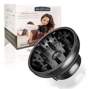 Fixation du diffuseur pour s&egrave;che-cheveux Outil de salon professionnel universel ajustable pour cheveux boucl&eacute;s Convient &agrave; la plupart des types de S&eacute;choir Diam&egrave;tre 4.3-6.5CM (PiaoYang, neuf)