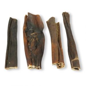 GUSTO PETS Peau B&eacute;lier pour Chiens &ndash; Dur &agrave; m&acirc;cher naturel, 100% mouton, Friandise &agrave; m&acirc;cher longue dur&eacute;e, sans c&eacute;r&eacute;ales ni conservateurs, aliments compl&eacute;mentaires sains pour chiens de toutes races, 80g (GUSTO PETS, neuf)