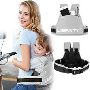 LIBRNTY Ceinture de Sécurité Moto pour Enfants,Réglable Harnais Moto Enfant,Harnais de sécurité pour Harnais réfléchissant et Pliable,Convient aux Enfants de 3 à 10 Ans, Vert (Gris) (CZNDY, neuf)