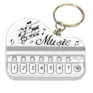 Porte-clés Mini Clavier électronique 1 pièce Instrument de Poche Micro Piano Jouet Sac Suspendu Pendentif (SiangminS, neuf)