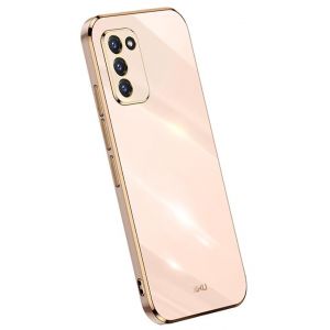 Topme Coque en Silicone pour Samsung Galaxy S20 (6.2" inches), [ Etui Housse de T&eacute;l&eacute;phone de Style Bord Dor&eacute;] - Rose (topme, neuf)