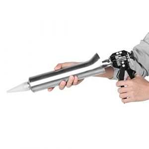 Pistolet à mortier pour joints de mortier - Outil de calfeutrage en acier inoxydable - Gagnez du temps et coulis époxy (Bamfive-a, neuf)