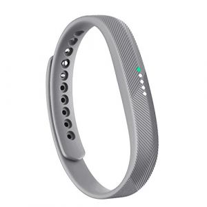 honecumi Bracelet Compatible avec Fitbit Flex 2 Bracelet Hommes Femmes, Flex 2 Souple Silicone Classiques Reglables Sport Bracelet Accessoires &Eacute;l&eacute;gant Sangle, Grand/Gris (honecumi-FR, neuf)