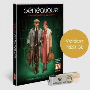 Coffret Généatique 2026 Prestige, Logiciel pour votre généalogie (Prestige, PC) (Editeur CDIP - France, neuf)