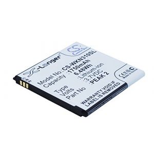 CS-WKN310SL Batterie 1750mAh Compatible avec [Wiko] Cink Peax, Cink Peax 2, N310 remplace 2, Peak (Techtek gmbh, neuf)
