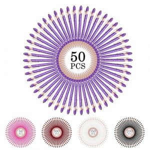 STREADVE 50 Stylo Personnalisé avec Prénom Logo Stylo Personnalisable Cadeau pour Mariage Maîtresse Évènement Merci Anniversaire Collegue, Gravure Laser Haute Qualité, Violet (Gifts-Personalized, neuf)