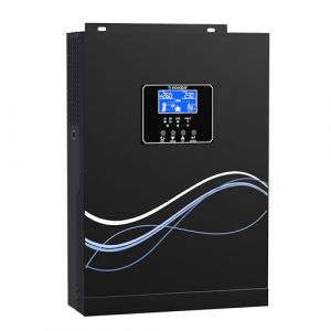 NOVOPAL Onduleur Hybride 3500 W 24 V CC vers 220 V/230 V AC Off Grid Pur sinusoïdal avec régulateur de Charge MPPT 100 A MPPT Maximum PV 500 V CC - Fonctionne avec Batteries Plomb-Acide 24 V et (Novopal Mall, neuf)