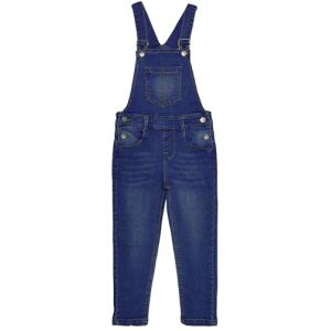 KIDSCOOL SPACE Salopette en jean pour gar&ccedil;on, salopette &agrave; grand plastron simple en denim doux et extensible, bleu, 11-12 ans (kidscool space, neuf)