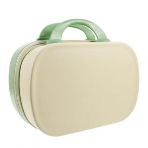 Healifty Trousse De Maquillage Portable 14 Pouces Rigide Imperm&eacute;able Pour Voyage Femme Pratique Jaune Et Vert Grand Espace De Rangement (Madonna Tied, neuf)