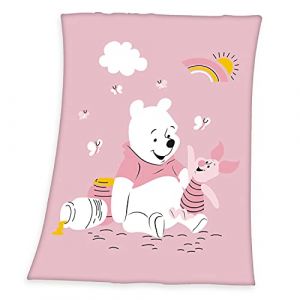 Herding Couverture Polaire Microfibre Disney Winnie l'Ourson, 75 x 100 cm, 100% Polyester (abigarrado, neuf)