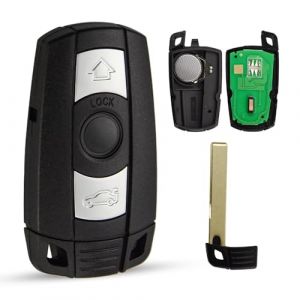 Cl&eacute; Compatible BMW - T&eacute;l&eacute;commande Vierge Compatible CAS3- PCF 7945 / PCF 7953 - ID46-434MHZ FSK - Non Mains Libres pour S&eacute;rie 1 - S&eacute;rie 3 - S&eacute;rie 5 - S&eacute;rie 6 - X1 - X5 - X6 - Z4 - E60 - E70 - E90 (Cl&eacute;s Auto Services, neuf)