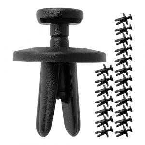 Rivets &agrave; expansion pour voiture, 20 pi&egrave;ces, tige &Oslash; 6 mm, t&ecirc;te &Oslash; 18 mm, en noir, en plastique, clips de fixation de garniture de porte, clips de garniture de pare-chocs, clips de pare-chocs (Your Day Mate, neuf)