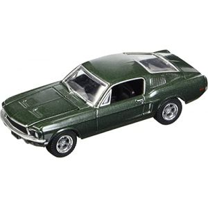 Ford Mustang GT Fastback 1968 – Steve McQueen Bullitt 1/64 Vert – Modèles Greenlight (road2racemodels, neuf)
