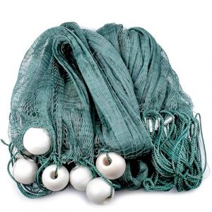 Tirer Le réseau Filet à Tirer chalut Nylon Piège à Poisson Portable Plié Filet de Pêche 5m/10m/15m/20m/30m/40m/50m de Long Clair étang pêche Filet de pêche (15m de Long) (Shengyu technology Official Store, neuf)