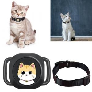 Starnearby Collier GPS pour Animaux Anti-Fugue Anti-Perte, Traceur GPS Chat, Traqueur GPS Chien, Collier GPS Chien Chat, Suivi en Temps Réel, Localisateur GPS Chien et Chat pour iOS (Noir) (Pasercvxzoreso, neuf)