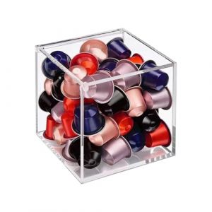 DARENYI Porte Capsule Dolce Gusto Acrylique Porte Capsules Cafe Transparent Rangement Capsule Cafe,13 x 13 x 13 cm (DARENYI, neuf)